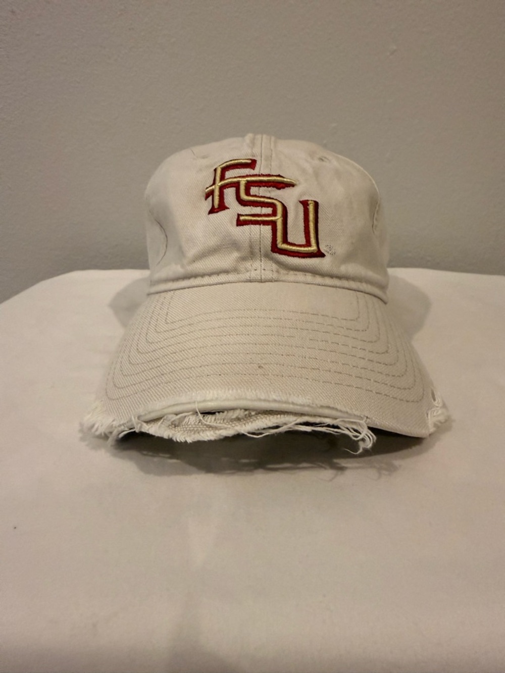 New Era FSU 9TWENTY Frayed Baseball Cap